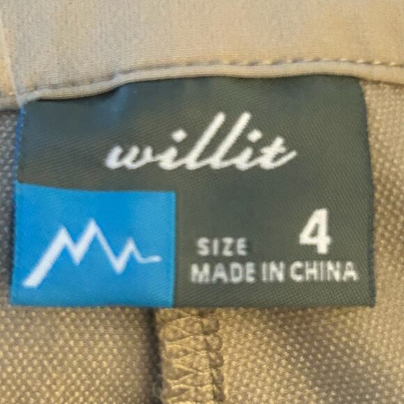 Willit Khaki Hiking Golf Shorts Pockets Size 4 - Picture 7 of 8